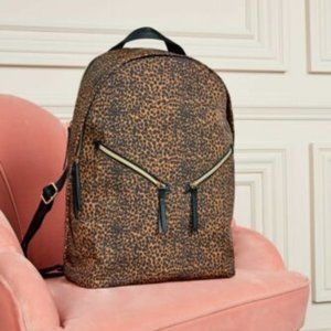 Stella & Dot Lady Boss Leopard Backpack